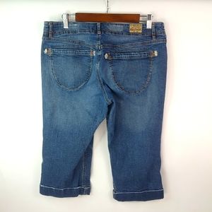 Paris Blues Cuffed Capri Jeans 14 Plus